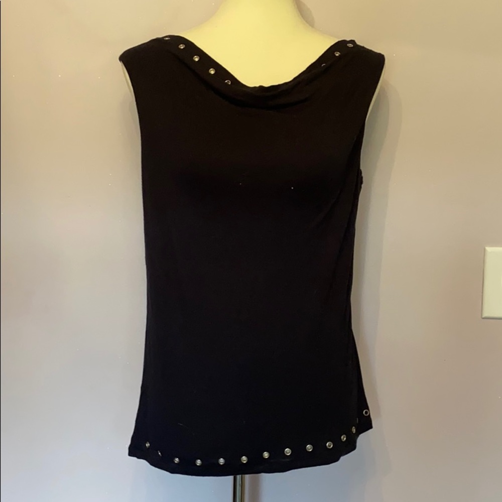 👚 CK, black sleeveless top - Size M - Gently worn